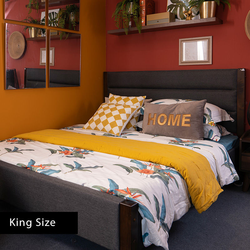Daphne Channel Upholstered Bed Frame, Upholstered Bed Frames King Size