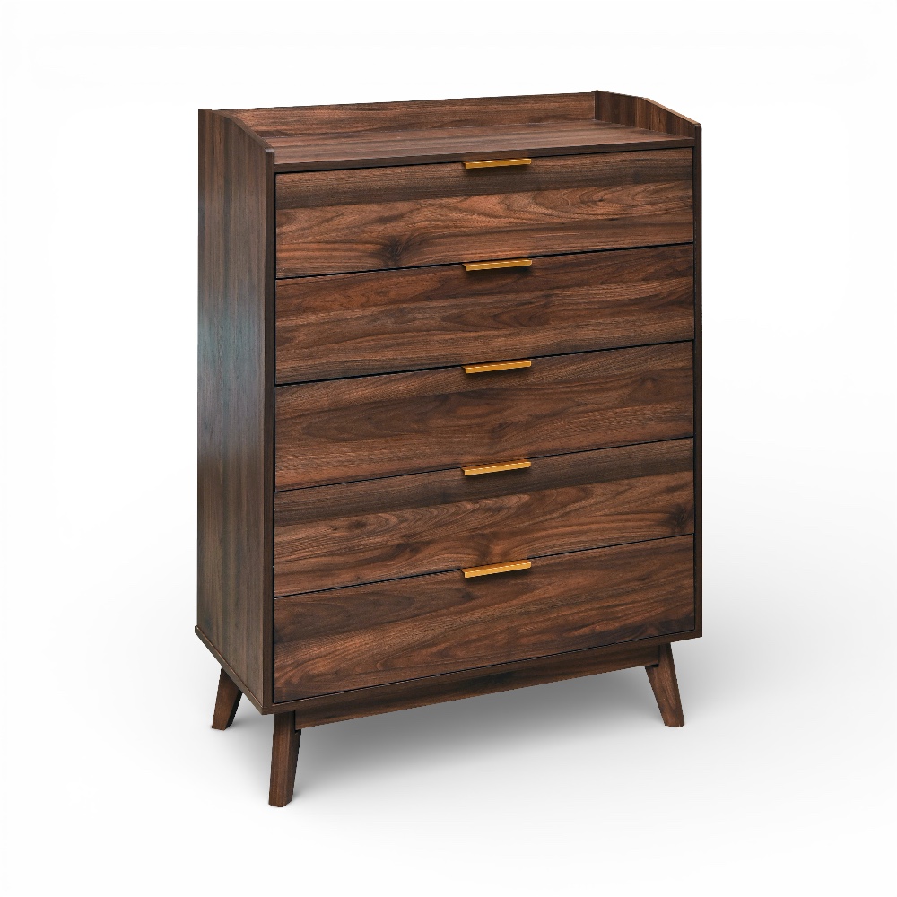 Mocha Lux Chest (5 Drawers)