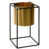 SINGLE REC METAL PLANTER WITH STAND (LARGE)
