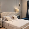 Jean Upholstered Bed Frame with 2 Drawers - King Size . Beige . BBFCFS180311K