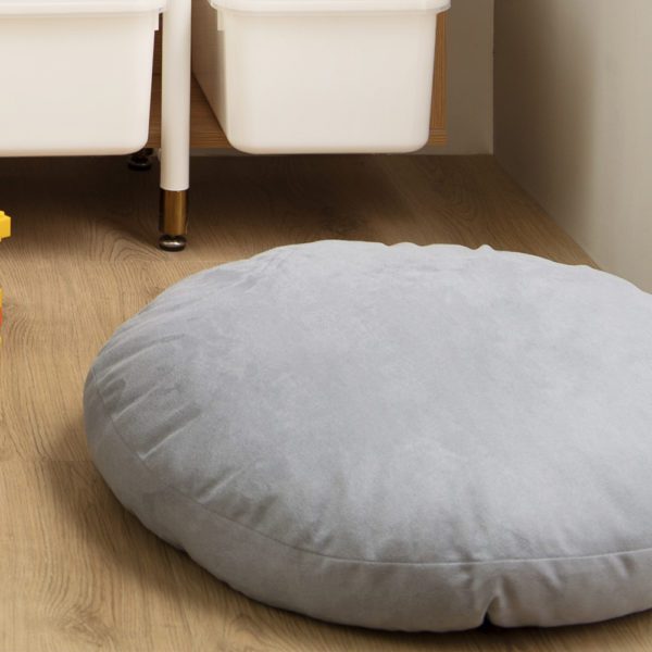 Suka Round Floor Pillow . Grey . BBLYWU170867GY