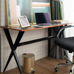 Jessie Elegant Desk . Black . FOTZFT191008BK