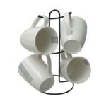 SSF 4PCS MUG SET WITH IRON RACK KTWHLP190917