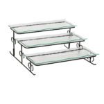 SSF 3 TIER GLASS SERVING TRAY WITH IRON FRAME KTWWWT190507