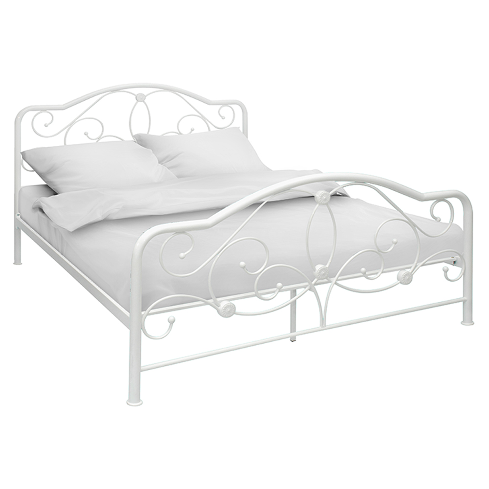 Bed Frame Minimalist White, Minimalist Metal Bed Frame