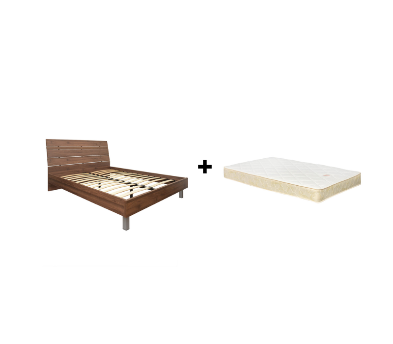 Bundle Pantai Queen Bed And Mattress, Single Bed Frame And Mattress Set