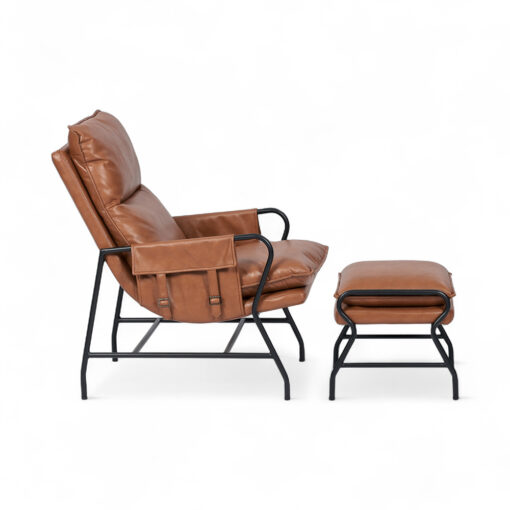 Boston Lounge Chair with Ottoman - Image 9