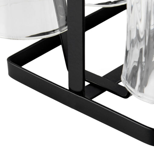 6 Pcs Glass Set with Iron Stand - Image 9