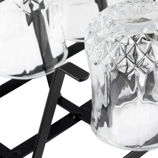 6 Pcs Glass Set with Iron Stand - Image 8