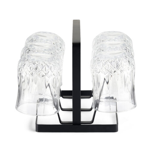 6 Pcs Glass Set with Iron Stand - Image 4