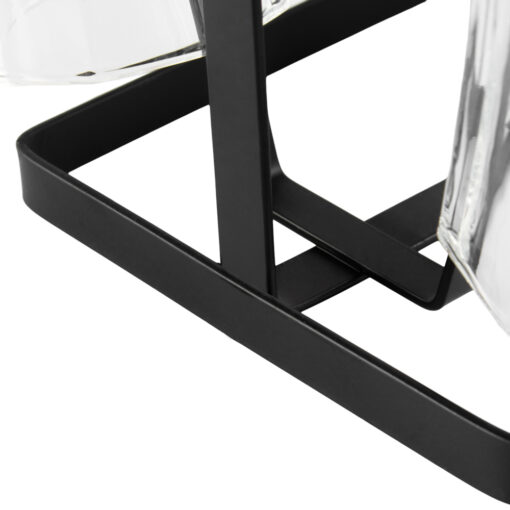 6 Pcs Glass Set with Iron Stand - Image 12