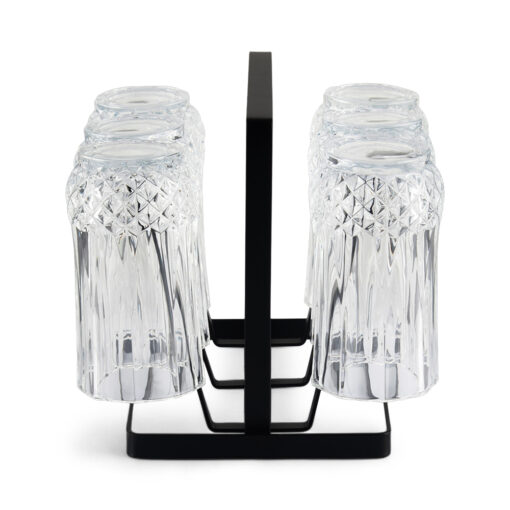 6 Pcs Glass Set with Iron Stand - Image 5