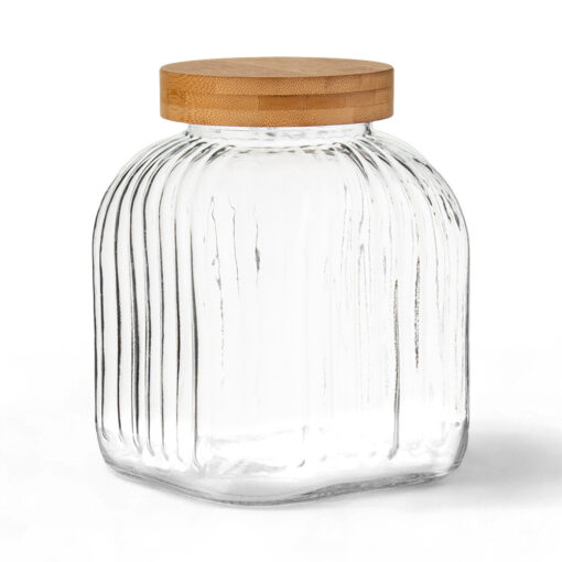 Glass Jar with Bamboo Lid (4L)