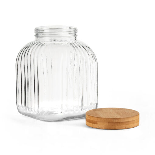 Glass Jar with Bamboo Lid (4L) - Image 3