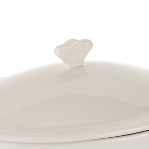 Oval Shaped Bowl with Lid (W15.5cm) - Image 5