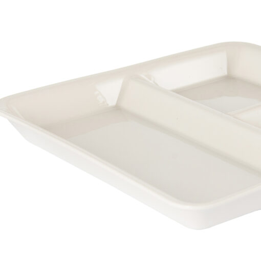 3 Divided Square Serving Platter (W33.5cm) - Image 5