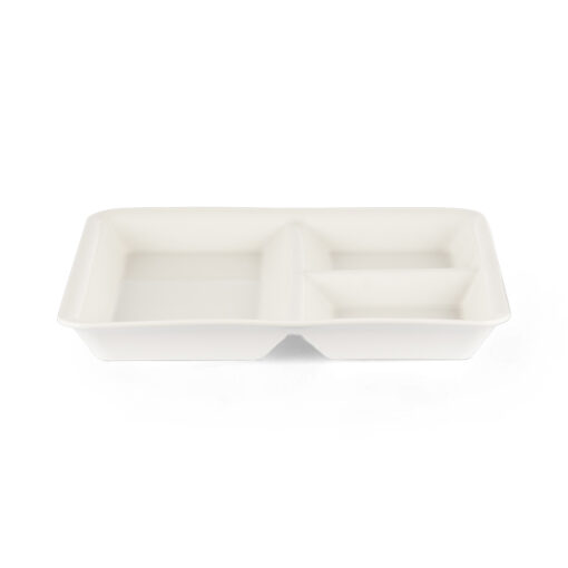 3 Divided Square Serving Platter (W33.5cm) - Image 2