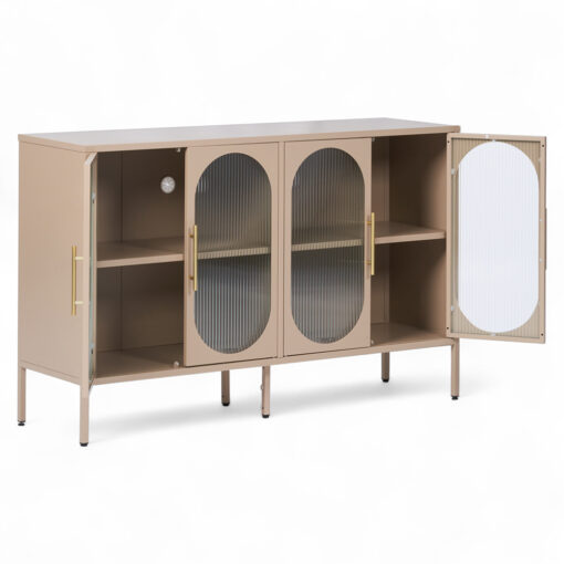 Ricca 4 Glass Doors Cabinet - Image 2