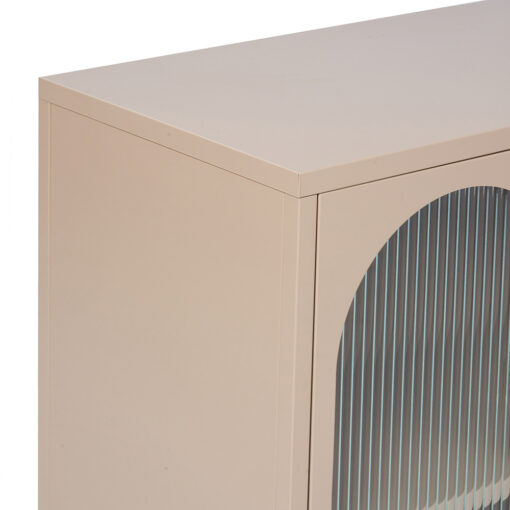 Ricca 4 Glass Doors Cabinet - Image 8