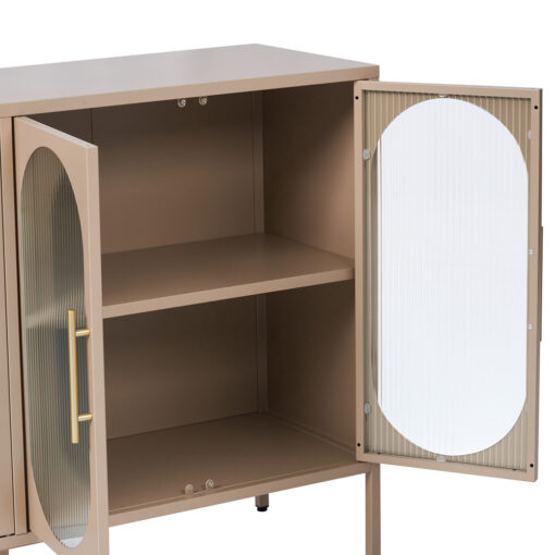 Ricca 4 Glass Doors Cabinet - Image 11