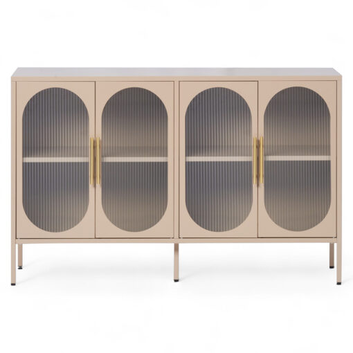 Ricca 4 Glass Doors Cabinet - Image 3