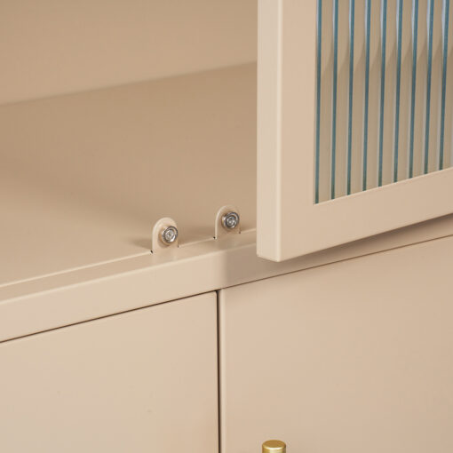 Ricca 2 Glass Doors Display Cabinet - Image 10