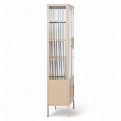 Ricca 2 Glass Doors Display Cabinet - Image 4