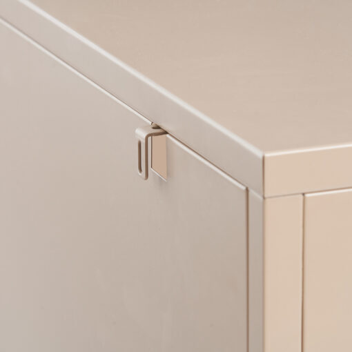 Ricca 2 Glass Doors Cabinet - Image 9