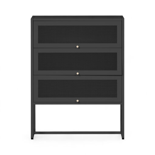 Luisa 3 Tier Folding Door Cabinet - Image 13
