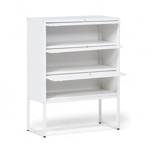 Luisa 3 Tier Folding Door Cabinet - Image 2