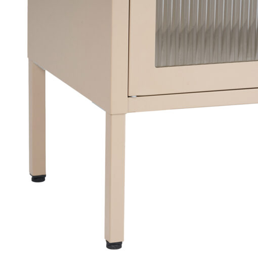 Ricca 2 Glass Doors with 4 Drawers Cabinet - Image 13