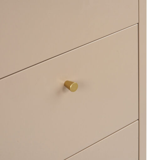 Ricca 2 Glass Doors with 4 Drawers Cabinet - Image 11