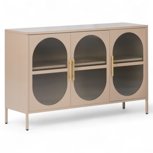 Ricca 3 Glass Doors Cabinet