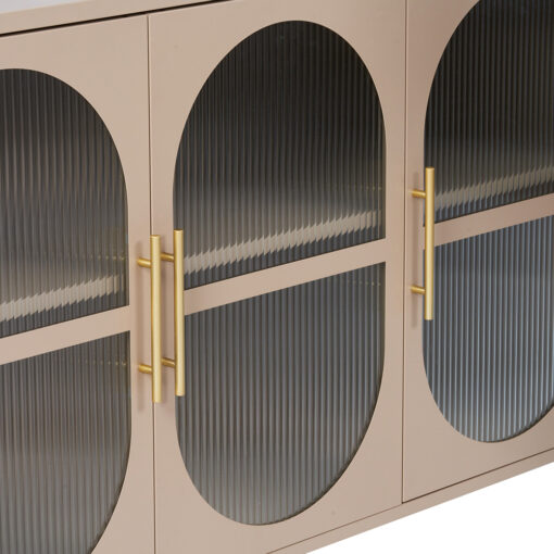 Ricca 3 Glass Doors Cabinet - Image 10