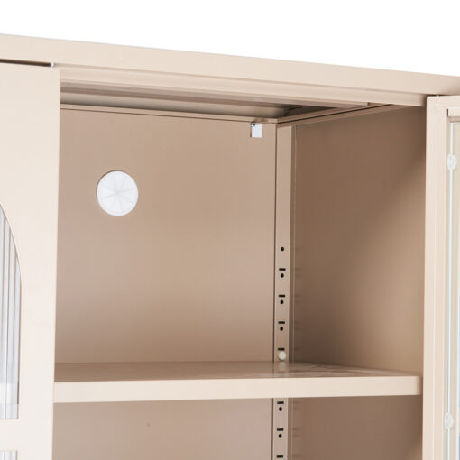 Ricca 3 Glass Doors Cabinet - Image 12