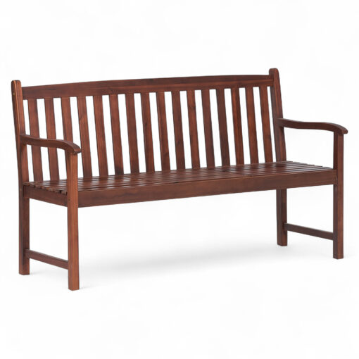 Etta Acacia Wood Bench with Pop Up Table - Image 2