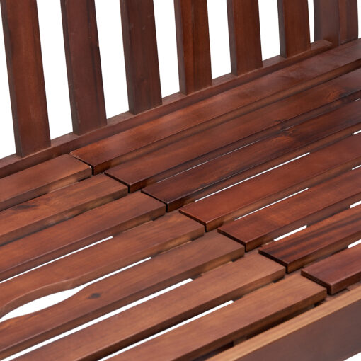 Etta Acacia Wood Bench with Pop Up Table - Image 8