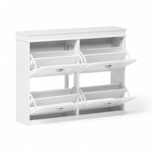 Alois Shoe Cabinet with 4 Flip Drawers - Image 2