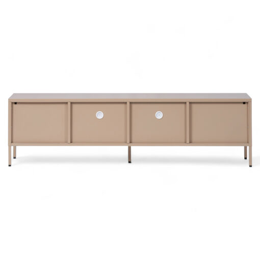 Ricca 4 Glass Doors TV Cabinet - Image 5