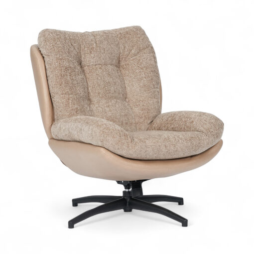 Kelcie Swivel Lounge Chair with Ottoman - Image 4