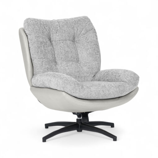 Kelcie Swivel Lounge Chair with Ottoman - Image 18