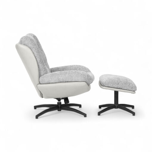 Kelcie Swivel Lounge Chair with Ottoman - Image 17