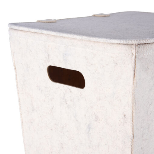 Laundry Basket with Lid (H53cm) - Image 9