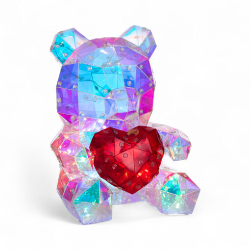 Bear Holding Heart with RGB Light (H25cm) - Image 14