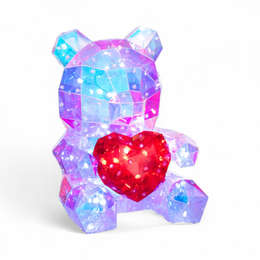 Bear Holding Heart with RGB Light (H25cm) - Image 17