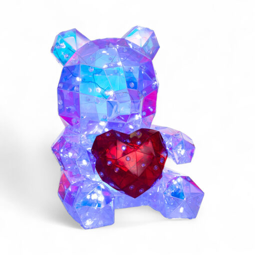 Bear Holding Heart with RGB Light (H25cm) - Image 6