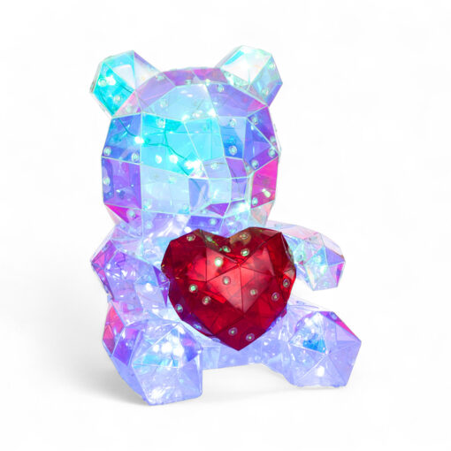 Bear Holding Heart with RGB Light (H25cm) - Image 8