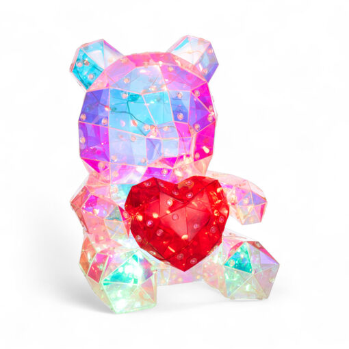 Bear Holding Heart with RGB Light (H25cm) - Image 9