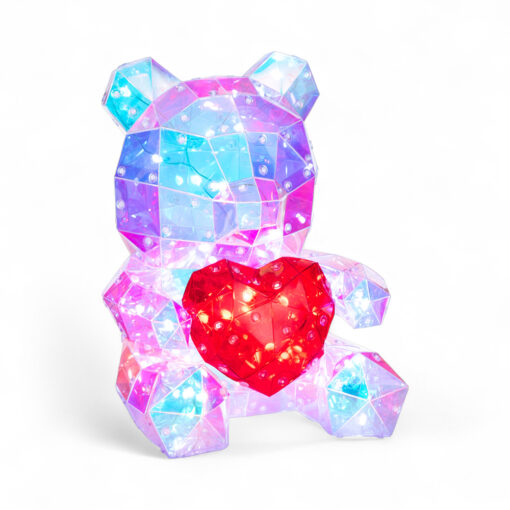 Bear Holding Heart with RGB Light (H25cm) - Image 10