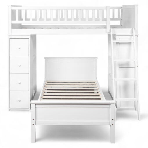 Carolee Single Bunk Bed with Storage Drawer - Image 3